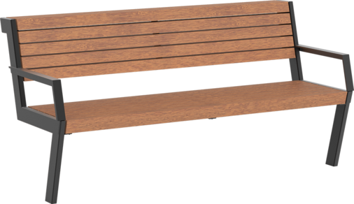 Sitzbank Henne mit Holzauflage