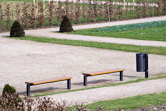 Hockerbank Scape I mit Holzauflage