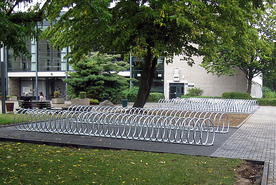 Support vélo en spirale