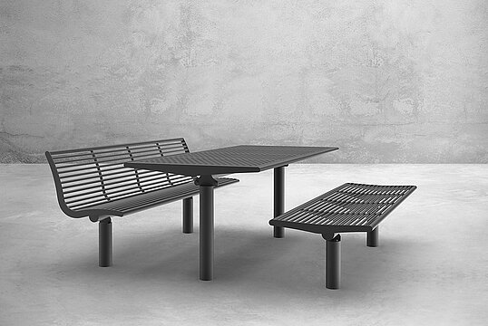 Ensemble table et bancs Römö