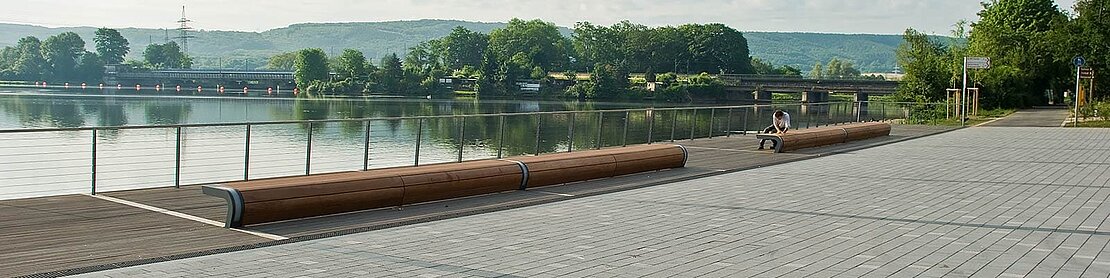 Benches with timber seat base
