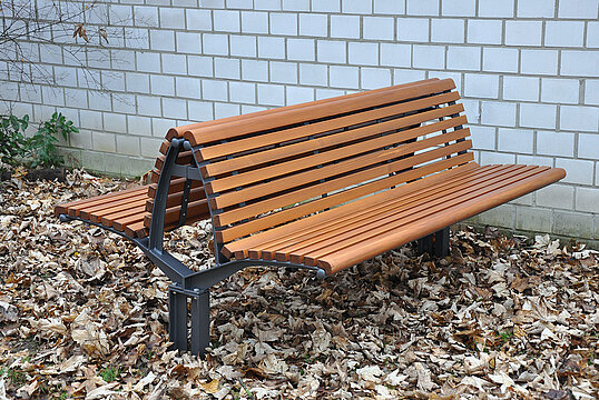 Sitzbank Bremen mit Holzauflage