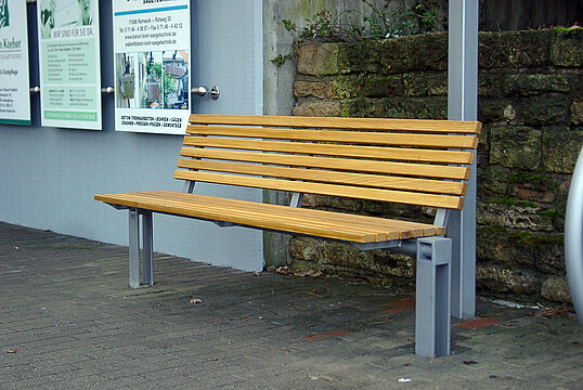 Sitzbank Scape I mit Holzauflage