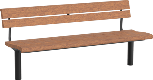 Sitzbank Delmenhorst mit Holzauflage