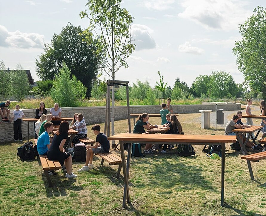 Grünes Klassenzimmer am Kraichbach in Hockenheim