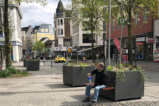 Pflanzgefäß Bari quadratisch