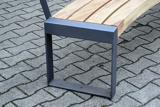Sitzbank Espo mit Holzauflage