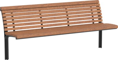 Sitzbank mit Holzauflage Seat Taragona with timber seat base
