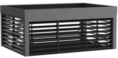 Lüftungshaube Airflow mit Pflanzdeckel und Entwässerung