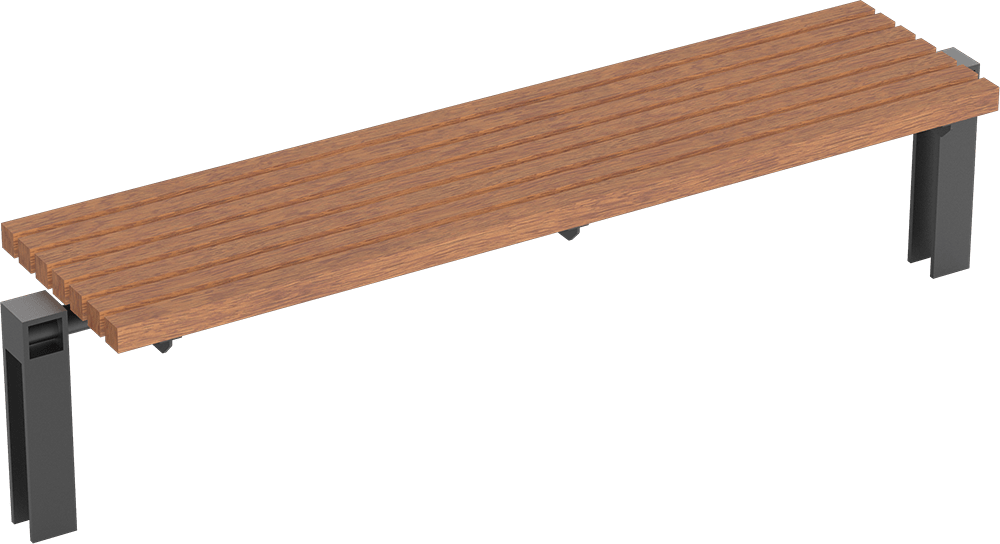 Bench Scape I with timber seat base