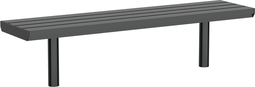 Bench Aurich ST with steel seat base