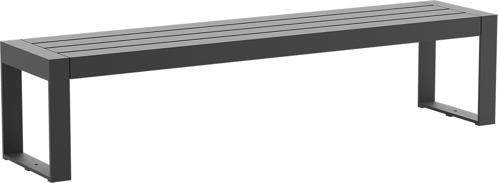 Bench Espo with steel seat base