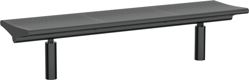 Bench Essen with steel seat base