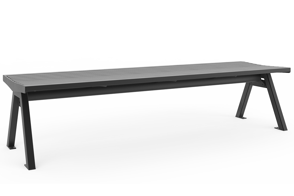 Bench Fanö RE with steel seat base