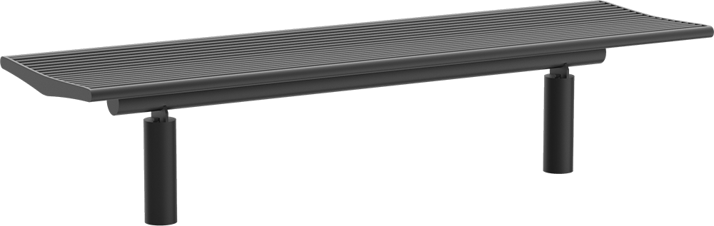 Bench Römö with steel seat base