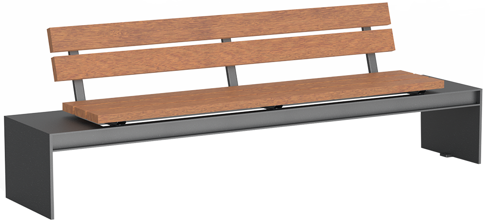Seat Oxford with timber seat base