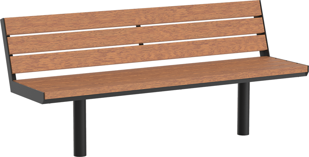 Seat Aurich with timber seat base