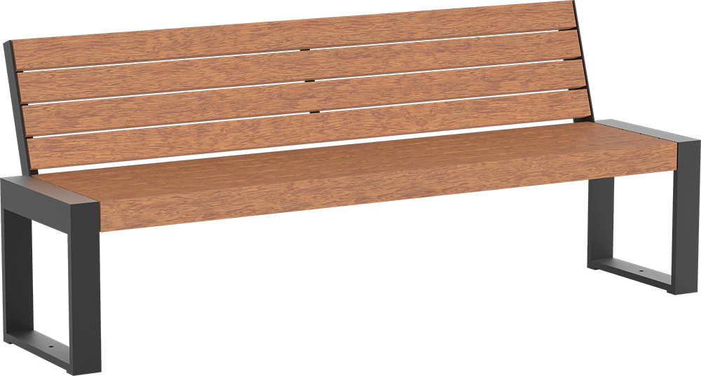 Seat Cubo with timber seat base