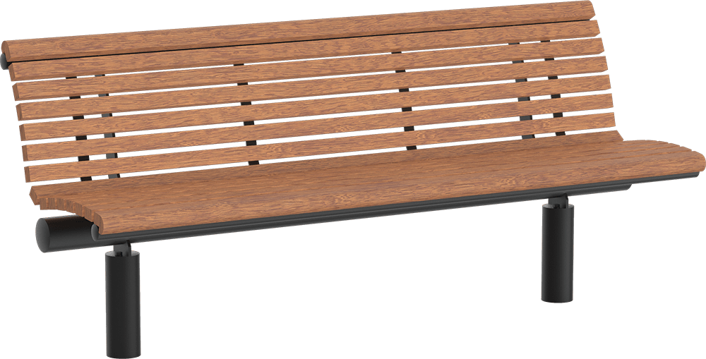 Seat Essen with timber seat base
