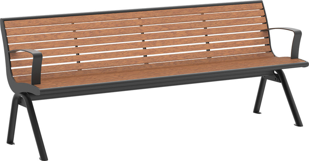 Seat Fanö PAG with timber seat base