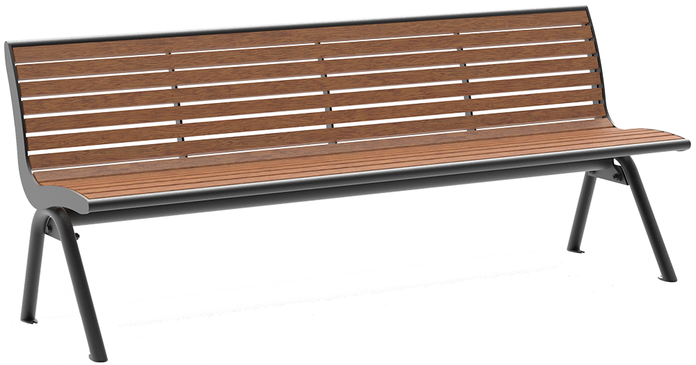 Sitzbank Fanö PAG mit Holzauflage