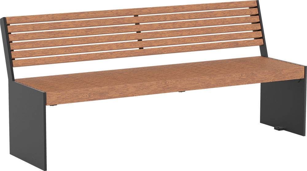 Seat Göteborg with timber seat base