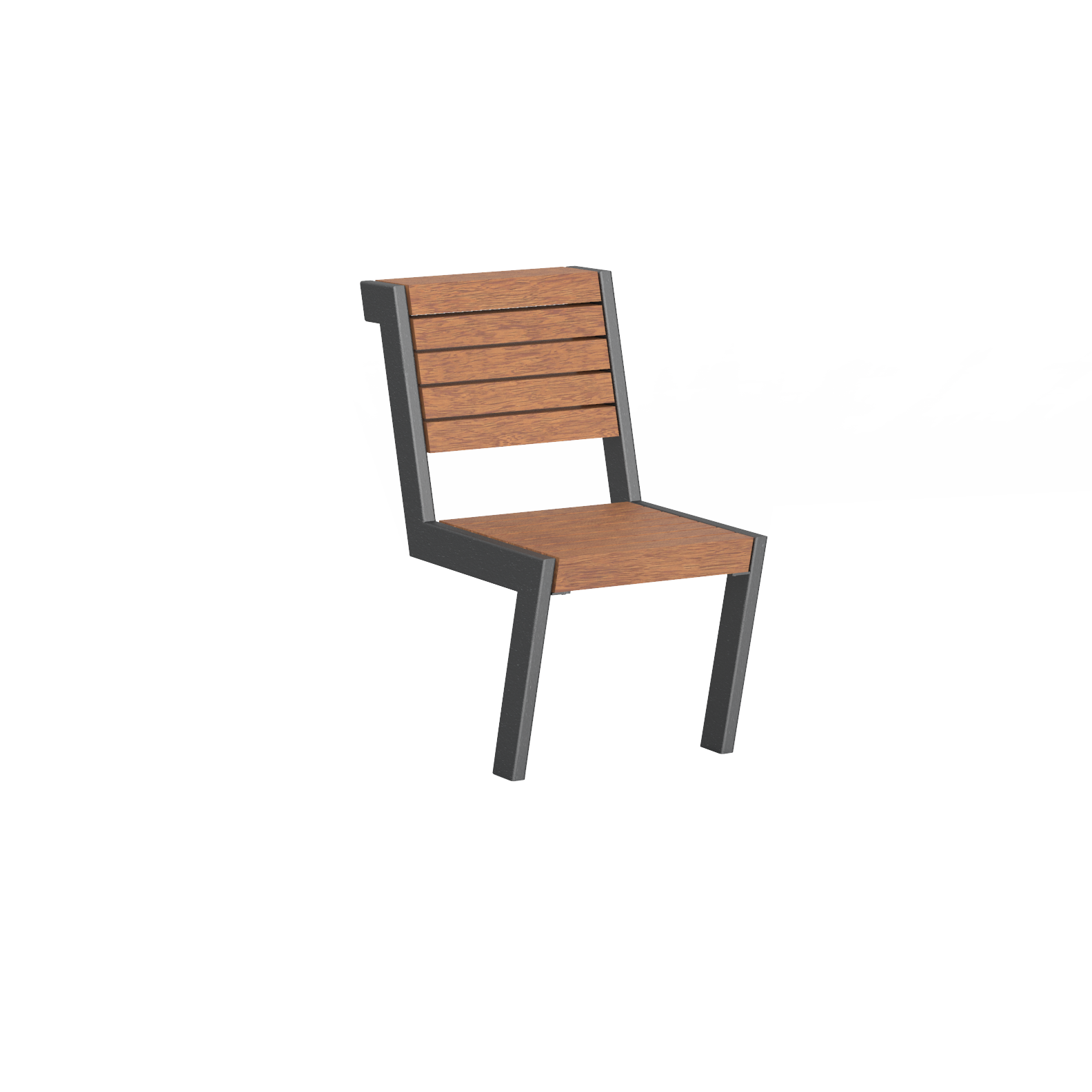 Chair Henne with timber seat base