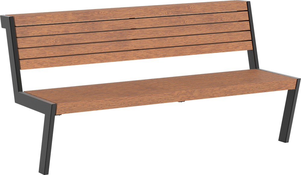 Seat Henne with timber seat base