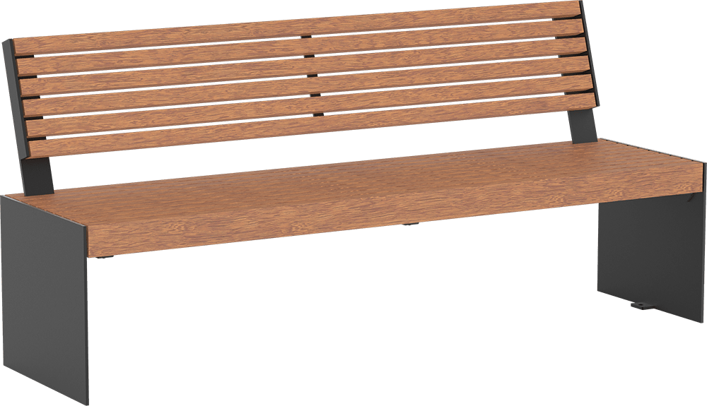 Seat Kalmar with timber seat base