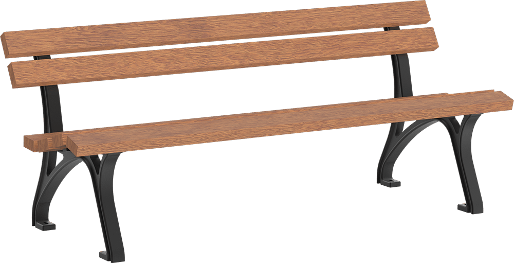 Seat Leipzig with timber seat base