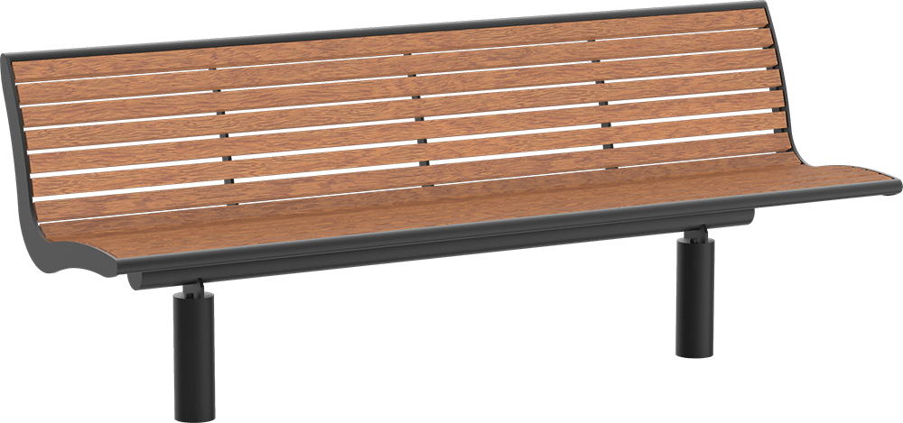 Seat Römö PAG with timber seat base