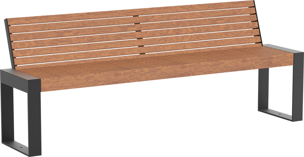 Seat Scape III with timber seat base