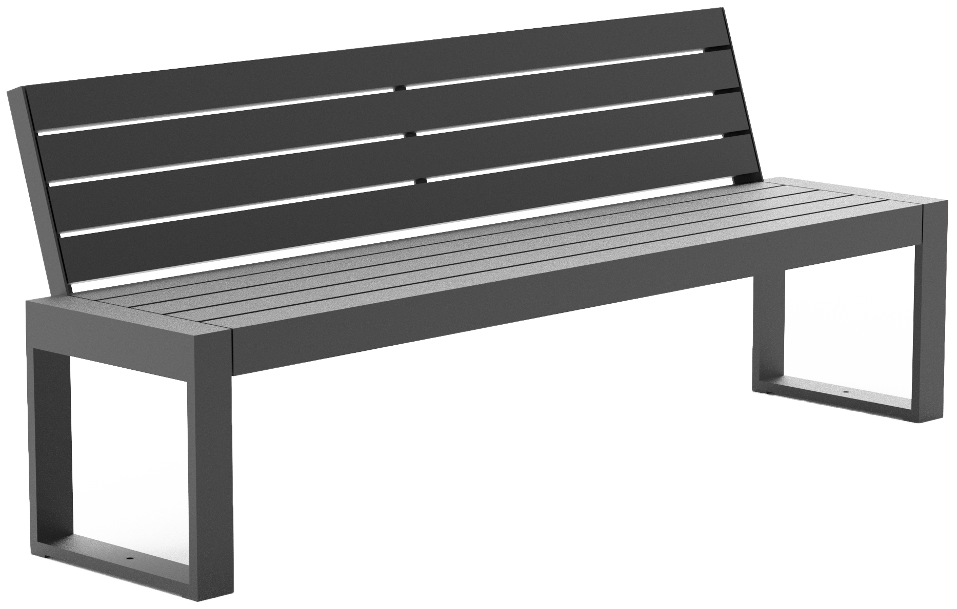 Sitzbank Cubo ST mit Stahlauflage