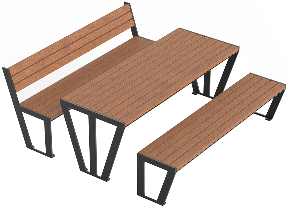 Ensemble table et bancs Legea