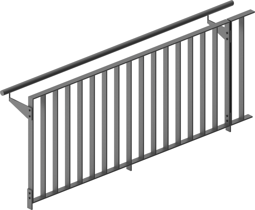 Guardrail with infill Mainz