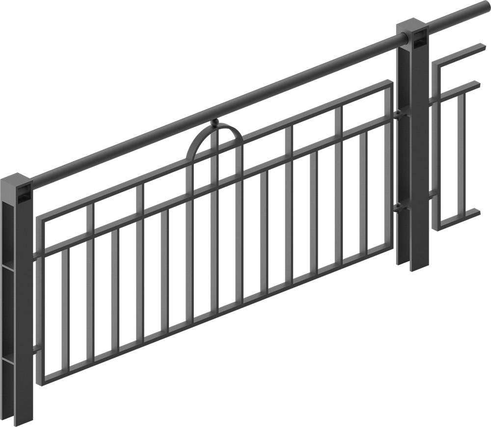 Guardrail with infill Scape