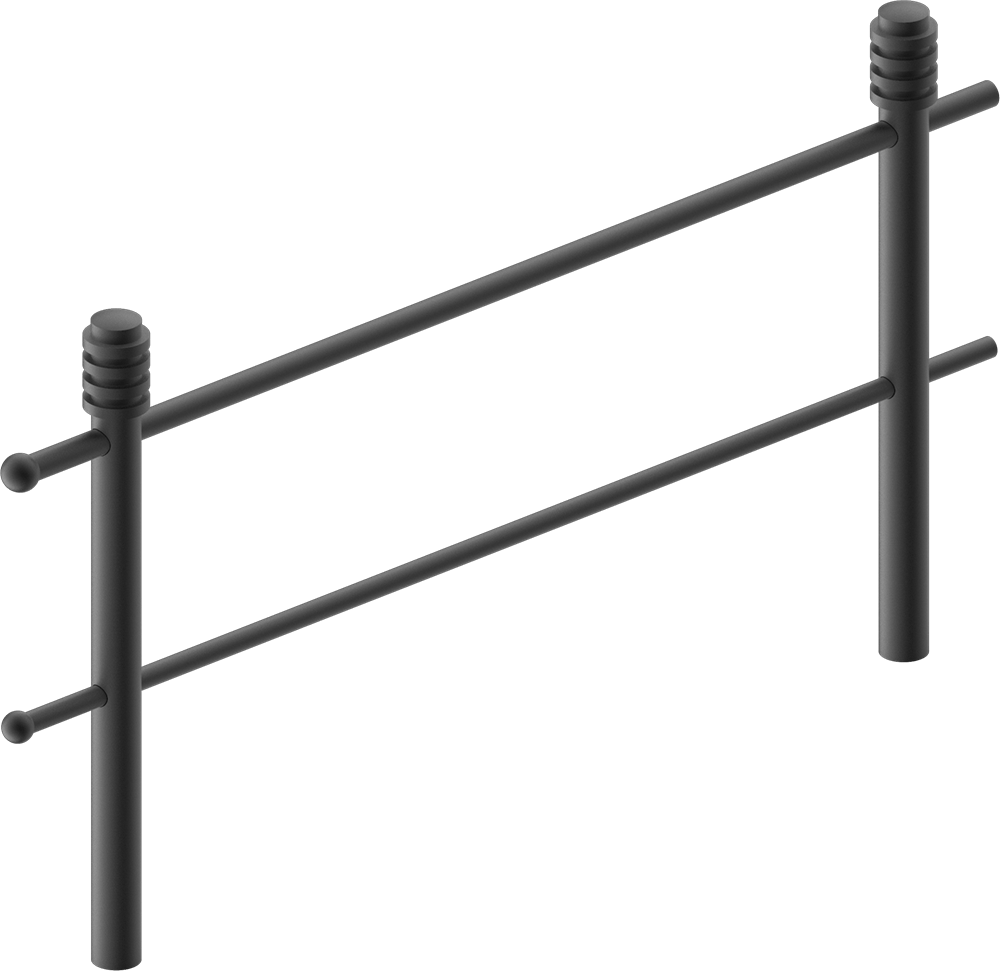 Knee rail Verdun